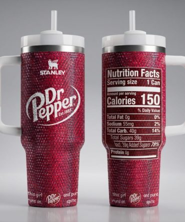 Dr Pepper Drinks Custom Stanley Quencher 40Oz Stainless Steel Tumbler With Handle