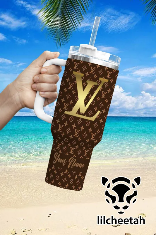 Lv Brand Custom Stanley Quencher 40Oz Stainless Steel Tumbler With Handle