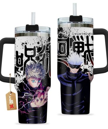 Satoru Gojo Jujutsu Kaisen Anime Custom Stanley Quencher 40Oz Stainless Steel Tumbler