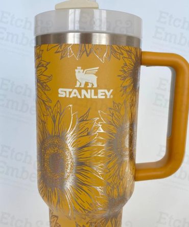 Sunflowers Custom Stanley Quencher 40Oz Stainless Steel Tumbler