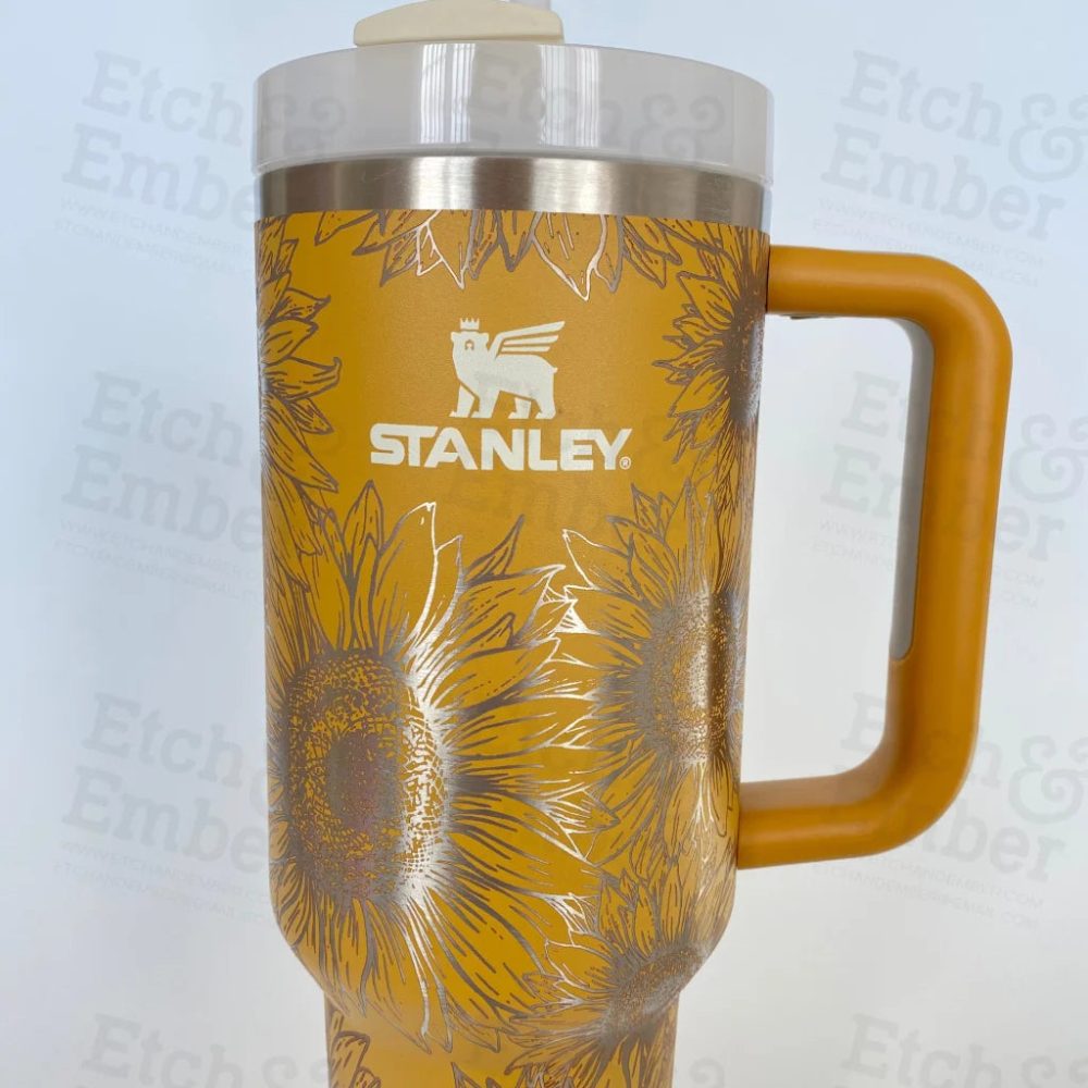 Sunflowers Custom Stanley Quencher 40Oz Stainless Steel Tumbler