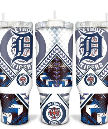 Detroit Tigers Mlb Custom Stanley Quencher 40Oz Stainless Steel