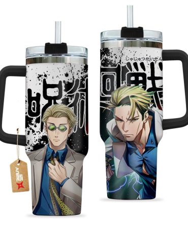 Kento Nanami Jujutsu Kaisen Anime Custom Stanley Quencher 40Oz Stainless Steel Tumbler With Handle