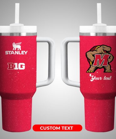 Maryland Terrapins Ncaa Custom Stanley Quencher 40Oz Stainless Steel