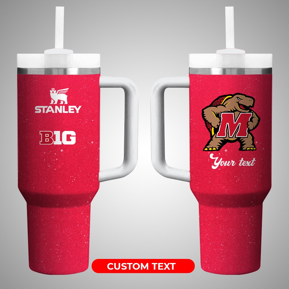 Maryland Terrapins Ncaa Custom Stanley Quencher 40Oz Stainless Steel