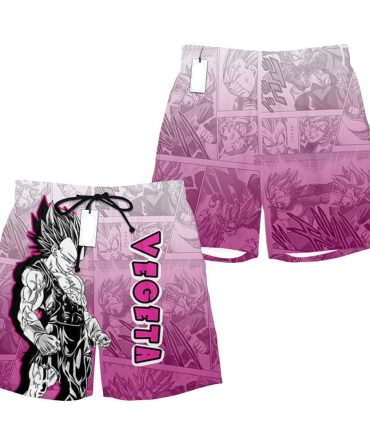 Vegeta Anime Swim Shorts - Stylish & Comfortable Beachwear For Fans