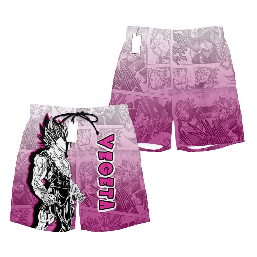 Vegeta Anime Swim Shorts - Stylish & Comfortable Beachwear For Fans
