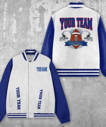 Custom Your Team Name Football Personalized Baseball Jacket