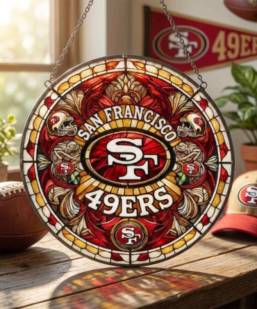 Limited Edition San Francisco 49Ers Stained Glass Wall Art High QualityPerfect Gift