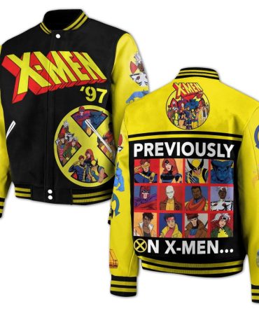 X-Men '97 Retro Varsity Jacket – Bold Design, Iconic Characters, Ultimate Fan Gear!
