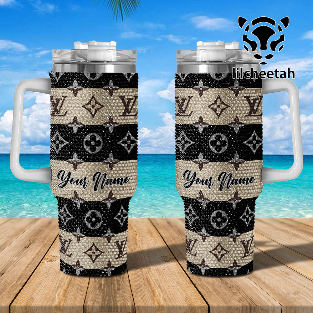 Louis Vuitton Stanley Personalized Luxury Pattern Tumbler - Custom Name, Stylish Design, Perfect Gift
