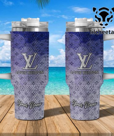 Louis Vuitton Stanley Cup, 40 Oz Tumbler With Handle, Stylish & Insulated For Hot/Cold Drinks - Perfect Gift