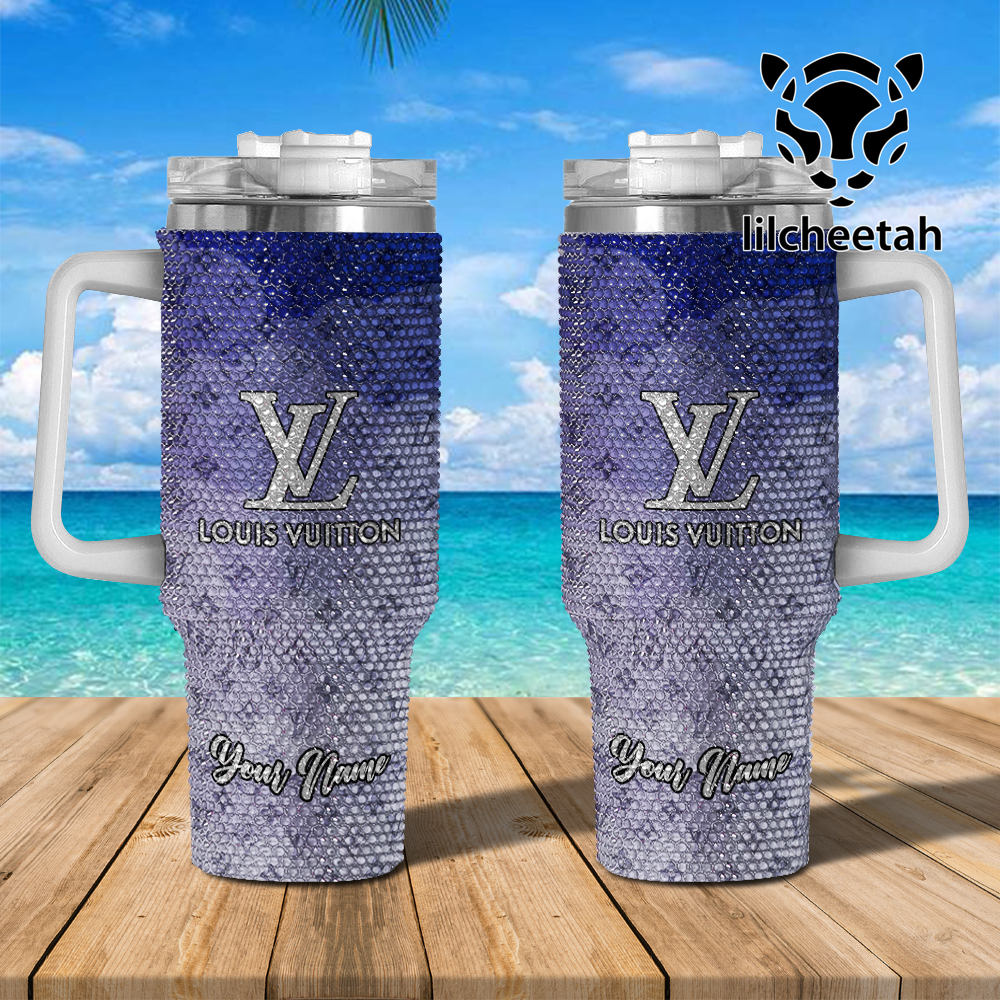 Louis Vuitton Stanley Cup, 40 Oz Tumbler With Handle, Stylish & Insulated For Hot/Cold Drinks - Perfect Gift