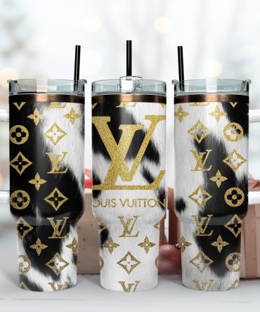 Louis Vuitton Stanley Cup, 40 Oz Tumbler With Handle, Stylish & Insulated For Hot/Cold Drinks - Perfect Gift