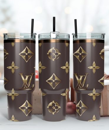 Louis Vuitton Stanley Cup, 40 Oz Tumbler With Handle, Stylish & Insulated For Hot/Cold Drinks - Perfect Gift