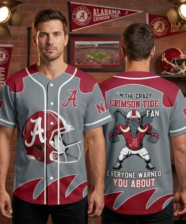 Customizable Alabama Crimson Tide Fan Jersey - Show Your Team Spirit!