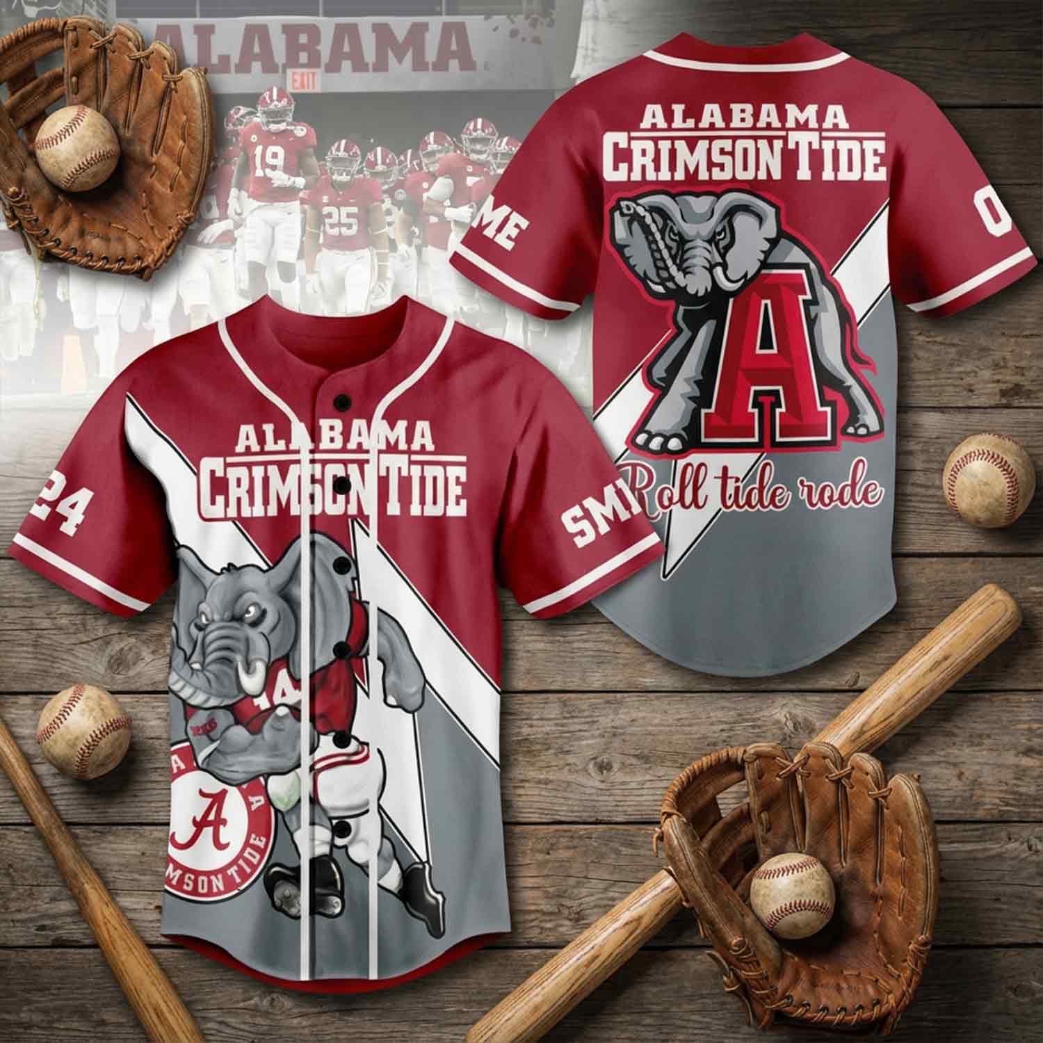 Custom Alabama Crimson Tide Jersey - Personalized Name & Number, Perfect Fan Gift! - Image 7