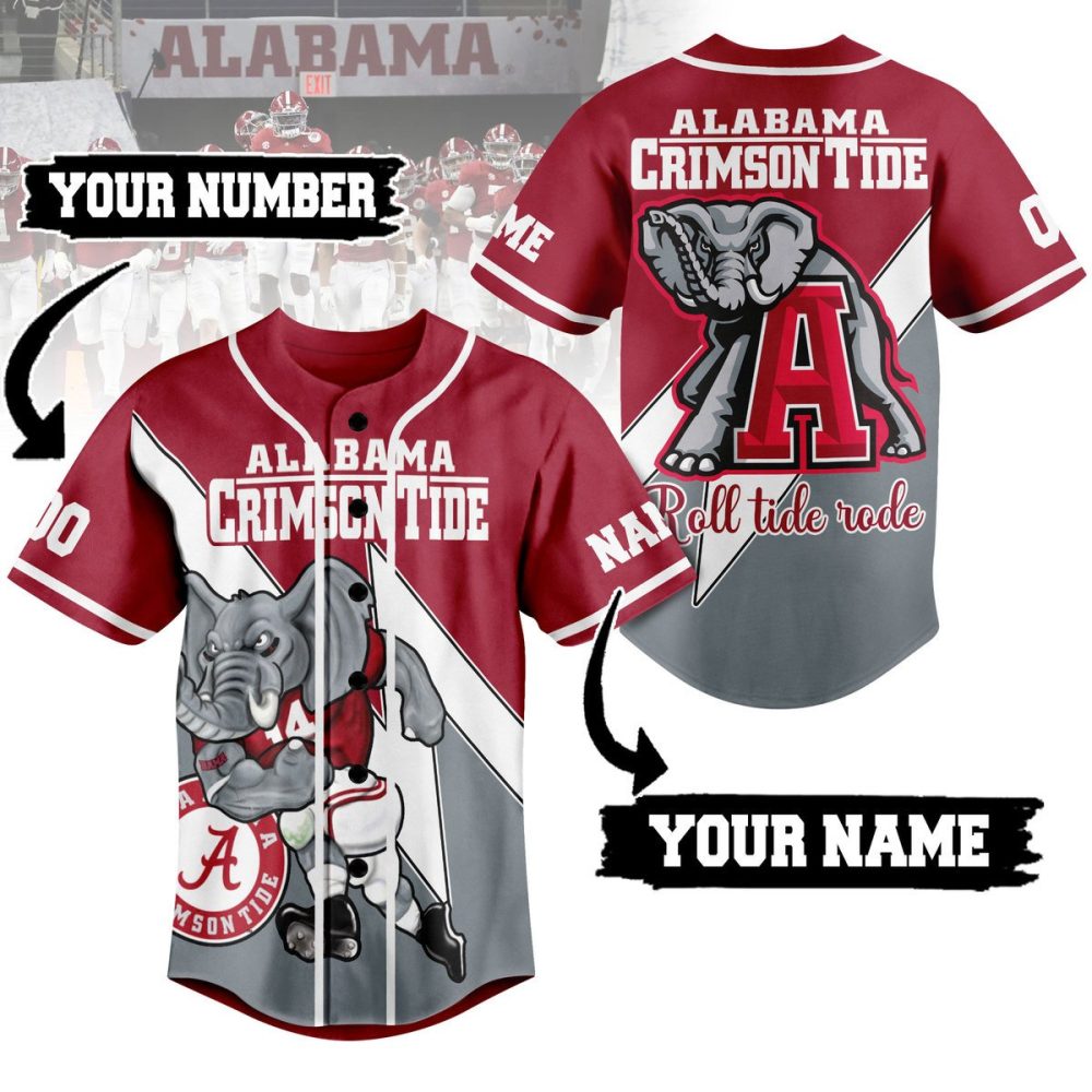 Custom Alabama Crimson Tide Jersey - Personalized Name & Number, Perfect Fan Gift! - Image 3