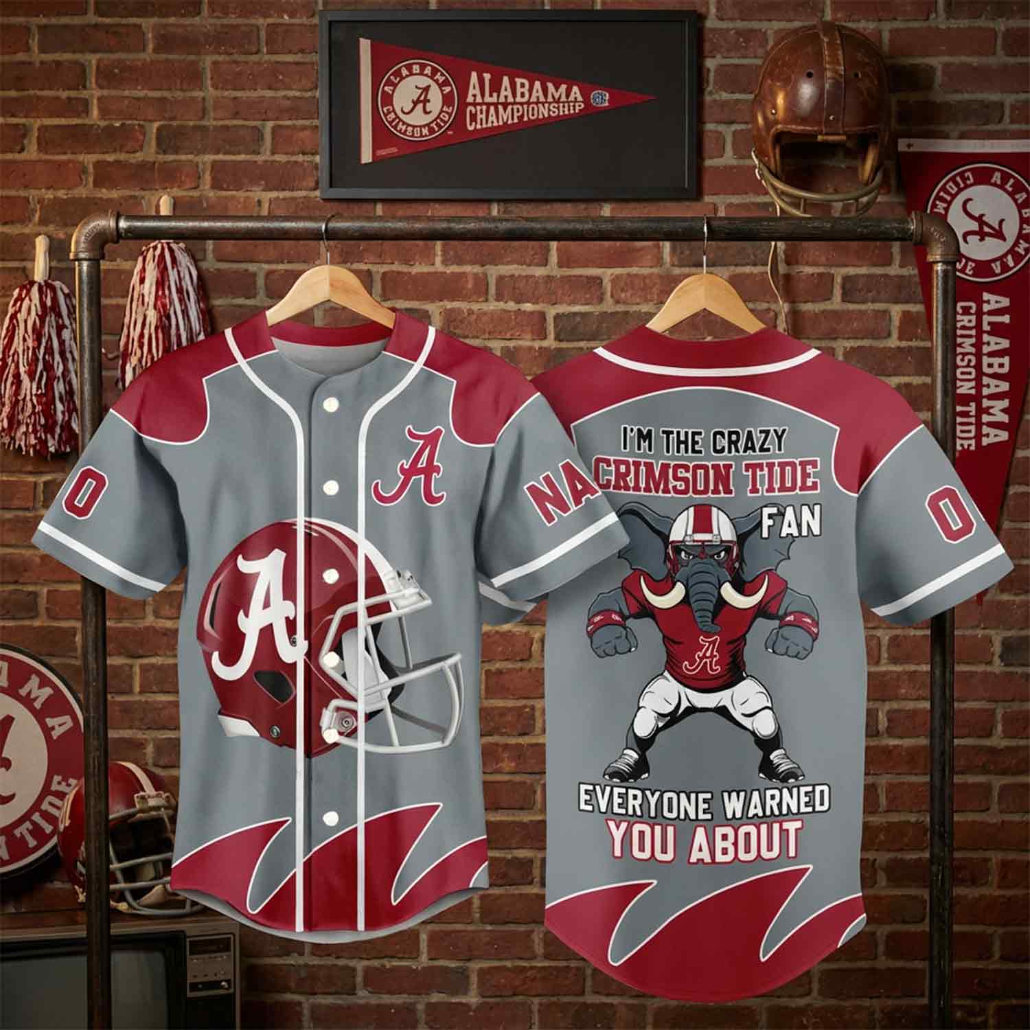 Customizable Alabama Crimson Tide Fan Jersey - Show Your Team Spirit! - Image 3