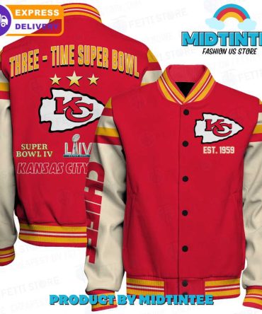 Three-Time Super Bowl Champions Varsity Jacket - Fast Shipping!