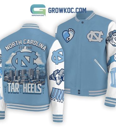 Unc Tar Heels Varsity Jacket - Stylish North Carolina Fan Gear, Unisex, All Sizes