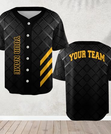 Custom Your Team Name SportFan Jersey - Stylish Black Game Day Apparel