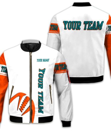 New Fashion Custom Your Team Name Bomber Jacket Graphic Balls Gift For Fans