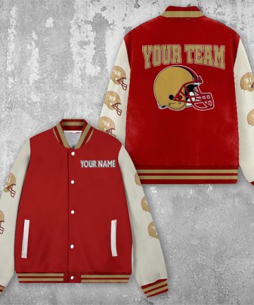 Custom Your Team Name Sport Football Varsity Jacket - Nfl Team Apparel, Fast Shipping!