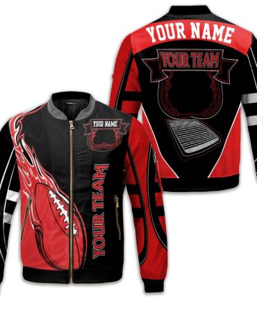 New Fashion Custom Your Team Name Sport Bomber Jacket Winter Coat Gift For Men