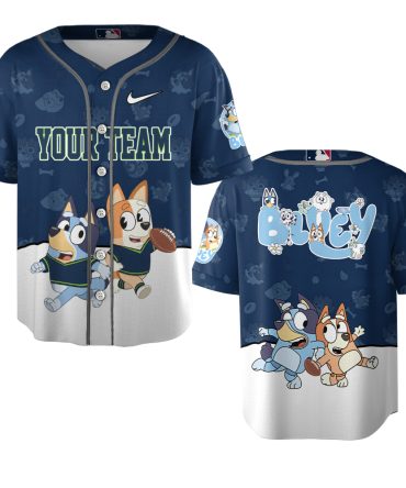 Limited Edition Custom Your Team Name Sport Bluey Kids' Jersey – Fun & Sporty Design For Little Fans