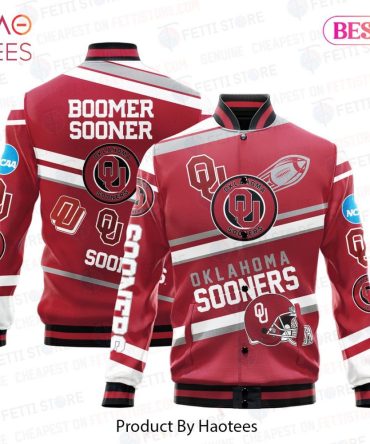 Oklahoma Sooners Varsity Jacket - Boomer Sooner Fan Gear By Haotees