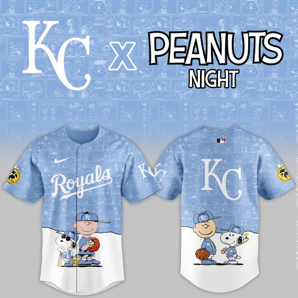 Limited Edition Kc Royals X Peanuts Night Jersey ? Perfect For Fans & Collectors
