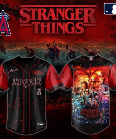 Stranger Things X Angels Baseball Jersey – Limited Edition Fan Gear