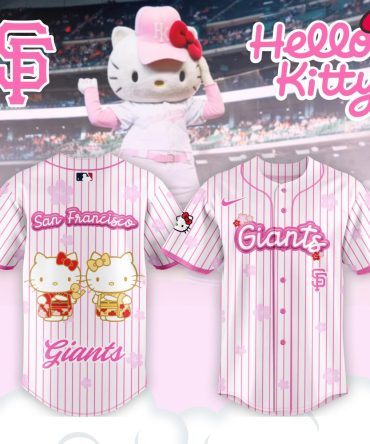 Limited Edition San Francisco Giants Hello Kitty Pink Jersey – Cute & Stylish Fan Apparel!