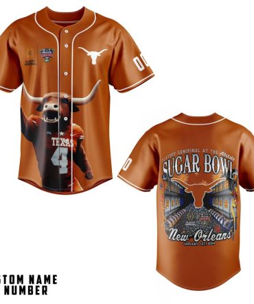 Custom Texas Longhorns Sugar Bowl Jersey – Personalized Name & Number – Limited Edition