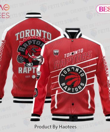 Toronto Raptors Varsity Jacket - Unisex Red Basketball Fan Apparel By Haotees