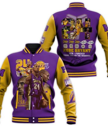 Limited Edition Kobe Bryant Tribute Jacket - Lakers Colors, Legendary Design, Perfect Gift For Fans!