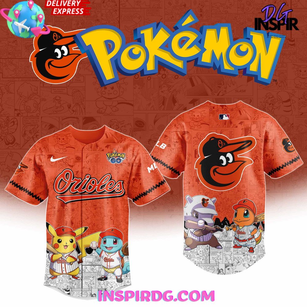 Baltimore Orioles Pok?mon Go Limited Baseball Jersey