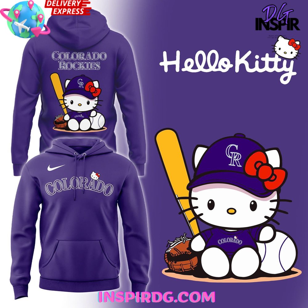 Hello Kitty X Colorado Rockies Edition Hoodie