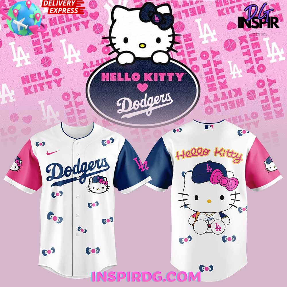Los Angeles Dodgers X Hello Kitty Night 2025 Baseball Jersey