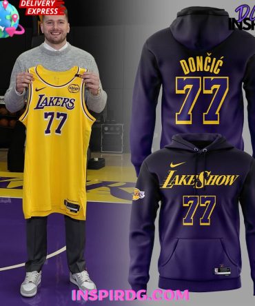Los Angeles Lakers Show Luka Dončić Special Purple All Over Print Hoodie, 3D Hoodie