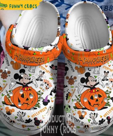 Mickey Mouse Everyday Is Halloween Crocs Clogs - Discover Comfort And Style Clog Shoes Unisex Clogs Garden Shoes