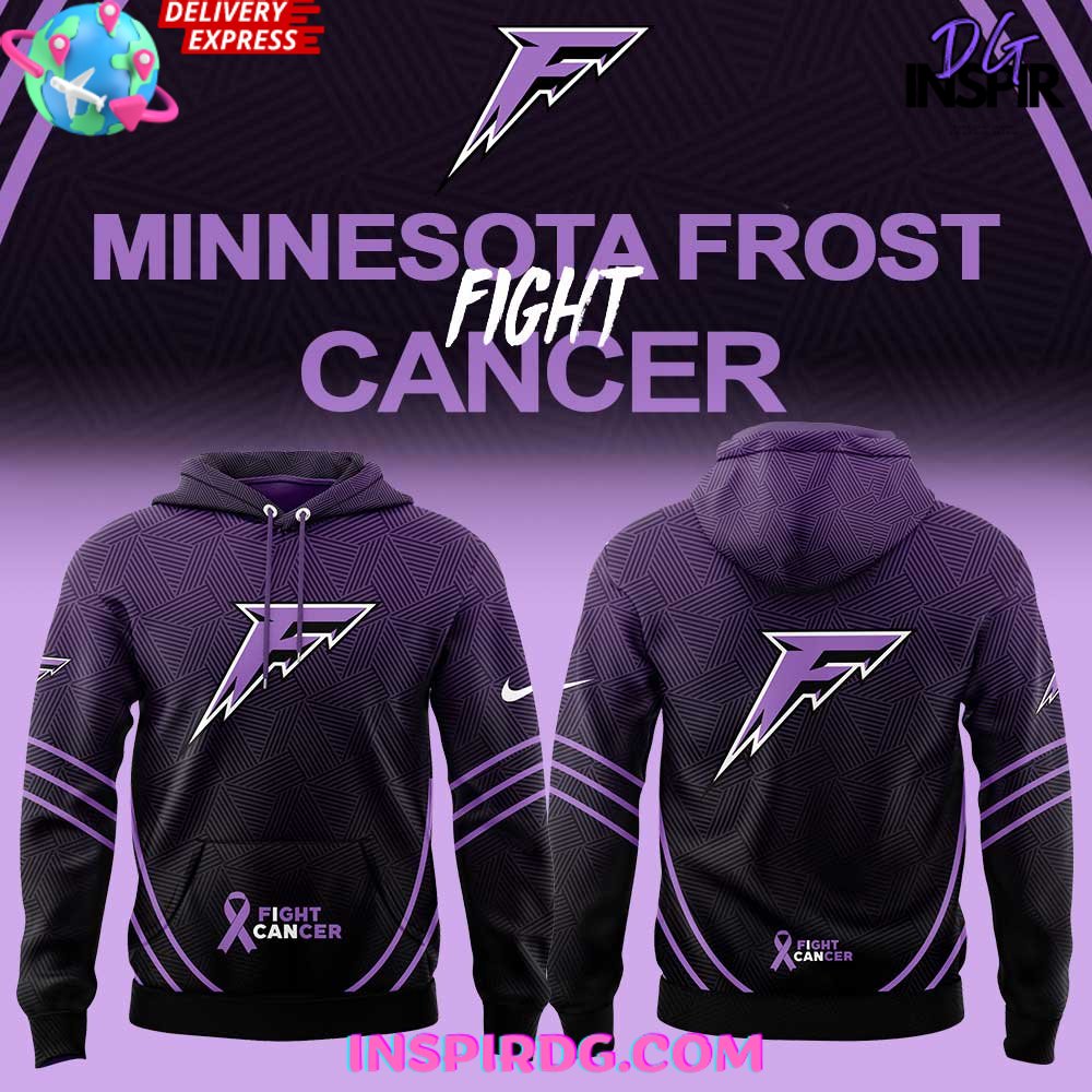 Minnesota Frost Fight Cancer 2025 All Over Print Hoodie, 3D Hoodie
