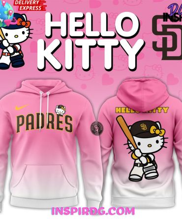 San Diego Padres X Hello Kitty Night 2025 Pink All Over Print Hoodie, 3D Hoodie