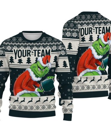 Custom your team name Christmas Sweater, Cozy Holiday Apparel For Fans
