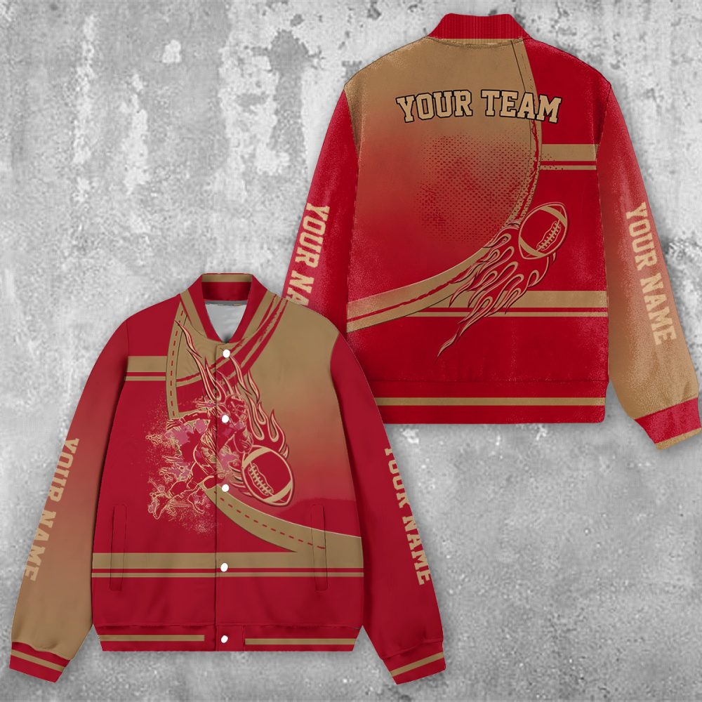 Custom Your Team Name Sport Varsity Jacket Apparel, Bold Design, Premium Quality