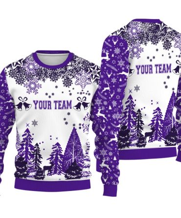 Custom your team name sport Special Xmas Tree Christmas Ugly Sweater