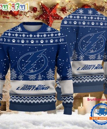 Nhl Tampa Bay Lightning Hockey Team Design New Ugly Christmas Sweater