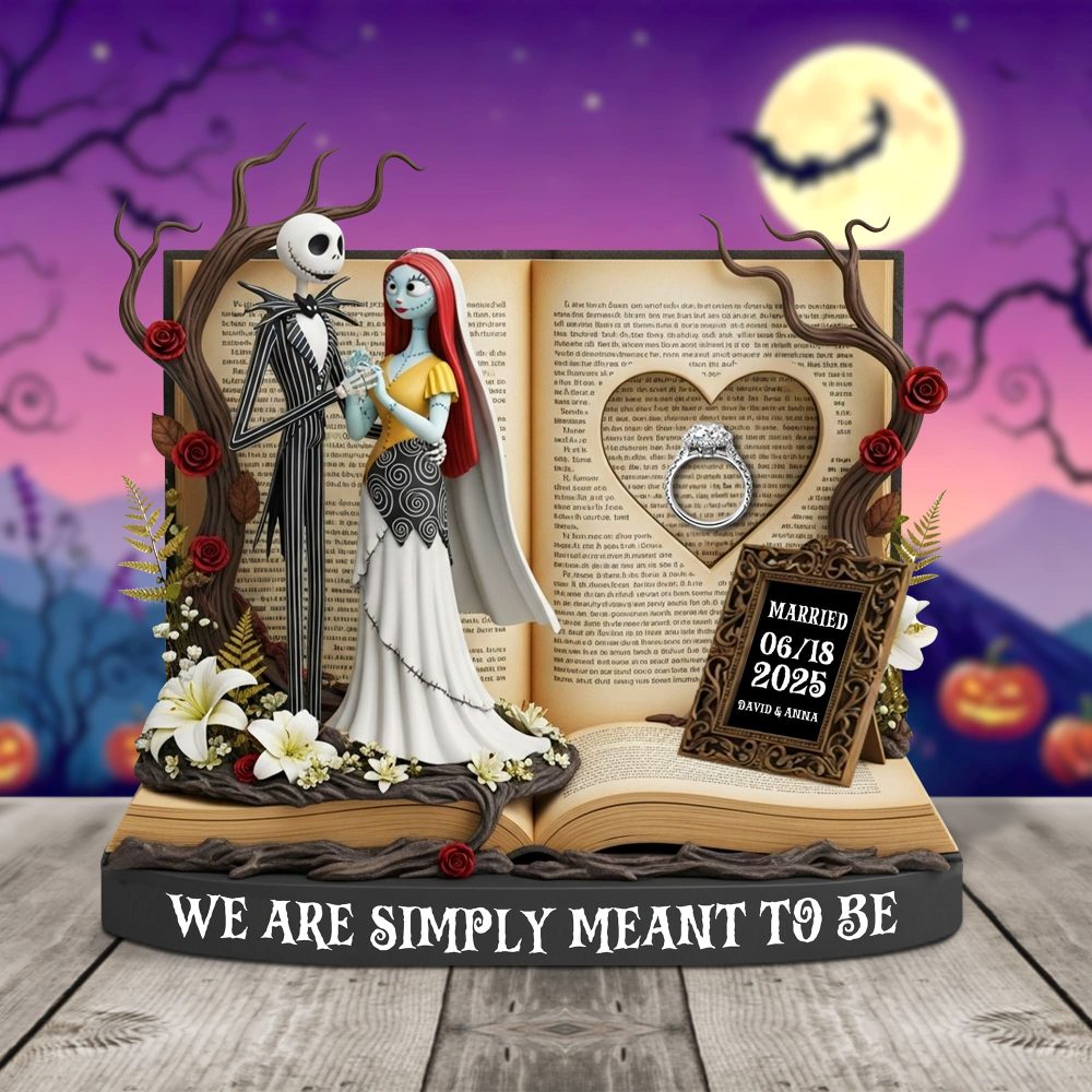 Horror Anniversary Couple Plaque - Personalized Gifts For Couple 04Tgtn300525 - Image 2