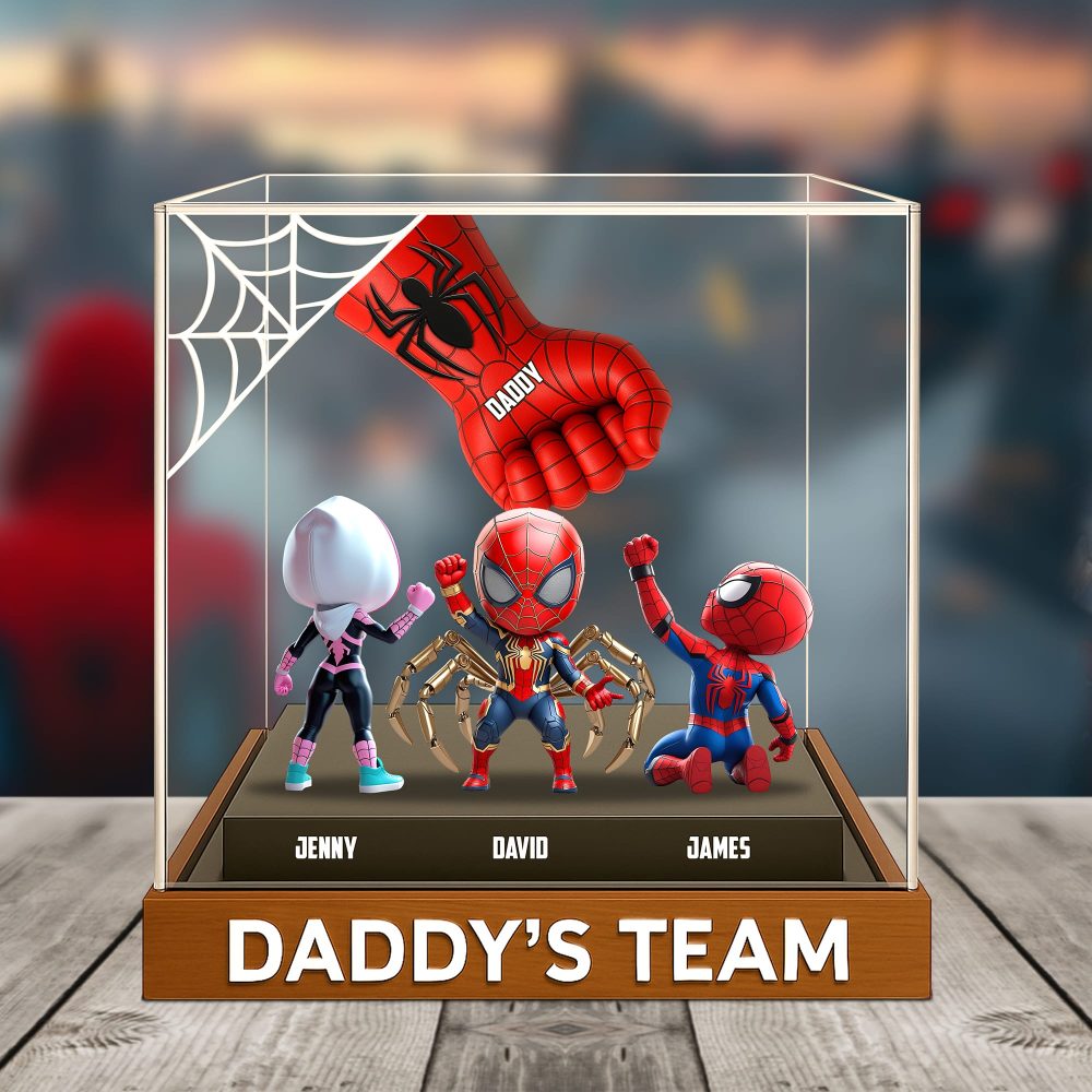 Dad Team Plaque - Personalized Christmas Decor Gifts For Dad 03Natn190525 - Image 3